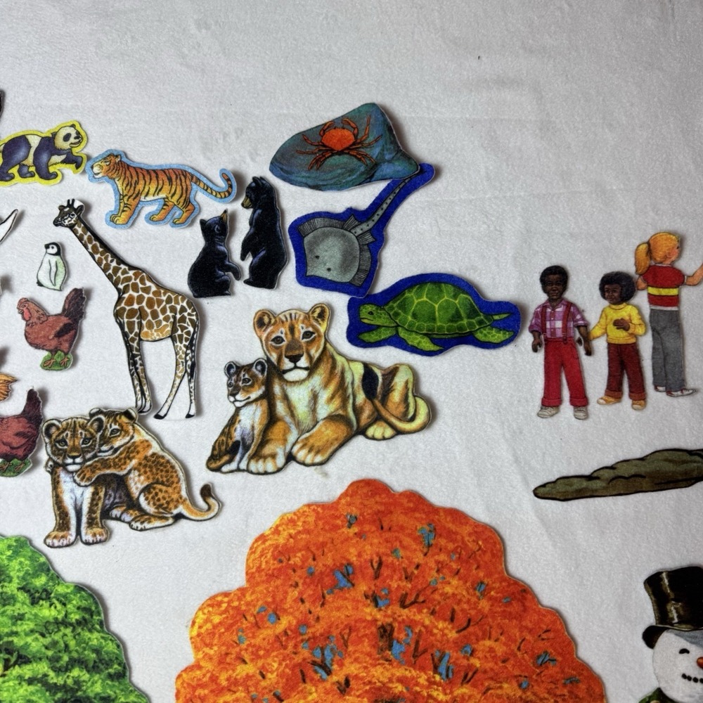 Vintage Story Teller Flannel Graph Educational Flannelgraph Seasons Vehicles - Picture 5 of 10